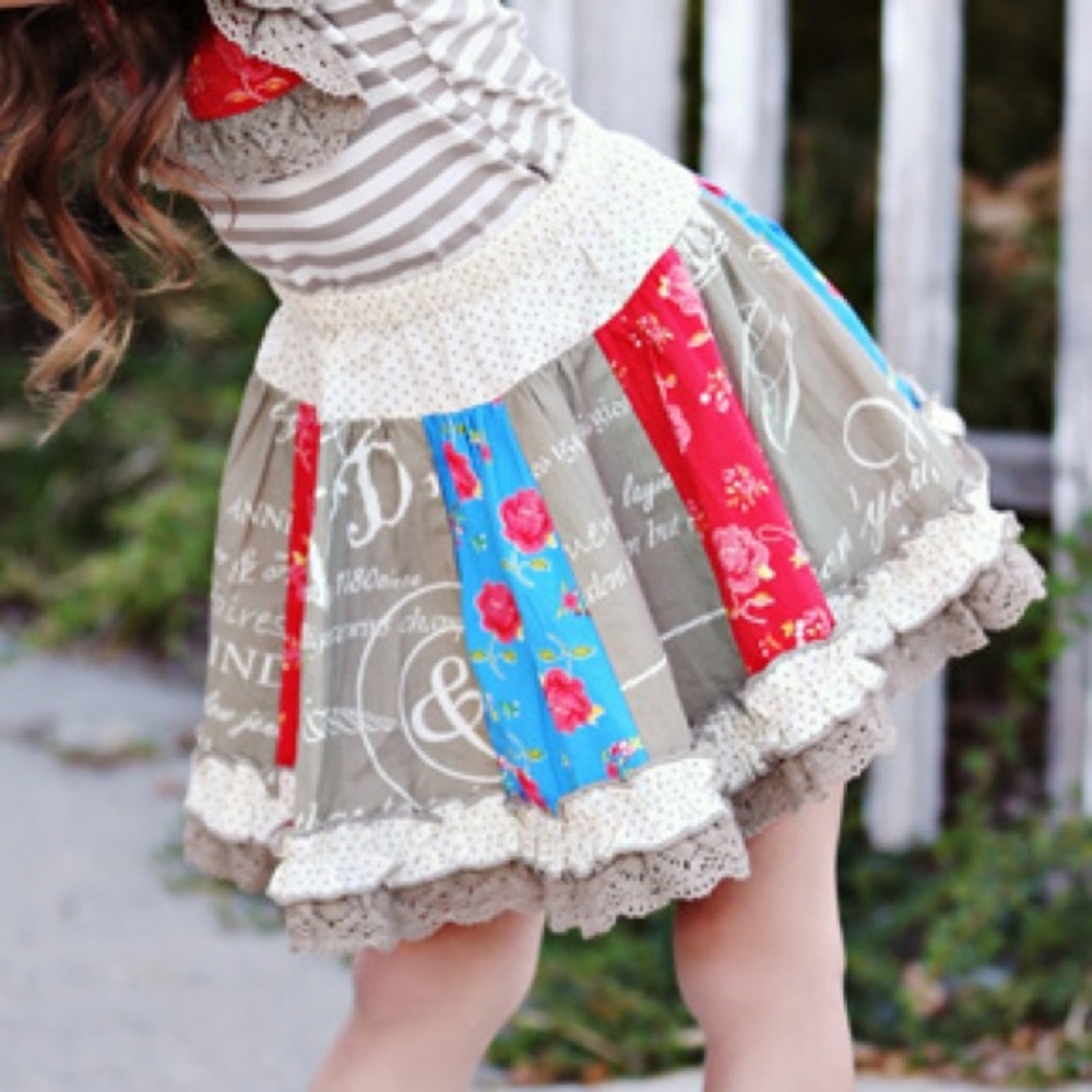 Mustard Pie mix it up Skirt in True Blue